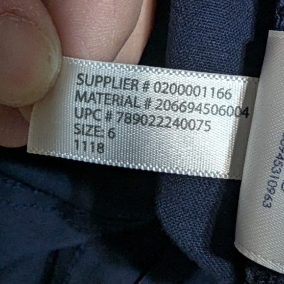 Chaps size 6 navy slacks in great condition extra wide waistband - Picture 9 of 13